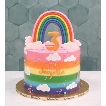Rainbow Sky Cake