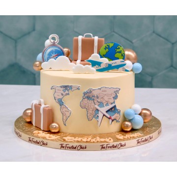 Bon Voyage Travel Cake