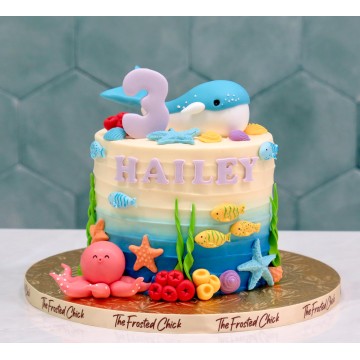 Cute Sea Creatures Cake