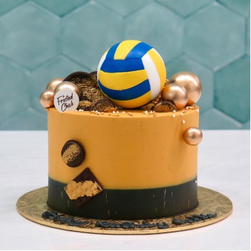 Volleyball Chocoholic Cake