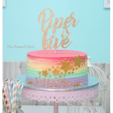 Custom Cardstock Cake Topper