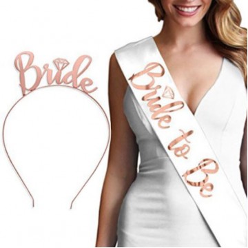 Bride To Be Crown and Sash Set