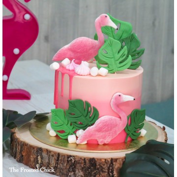 Tropical Flamingo Cake