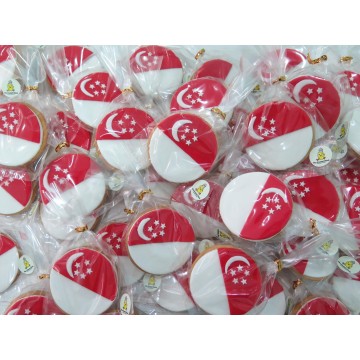 Singapore Flag cookies