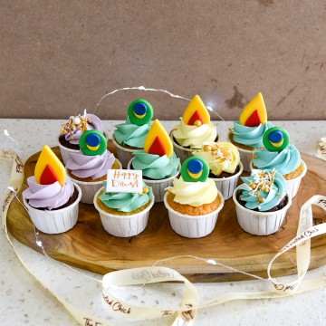 Deepavali Mini Cupcakes (Per Dozen; 12pcs)