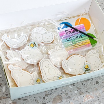 Paint Your Own Cookie (Smiley Fruits Set)
