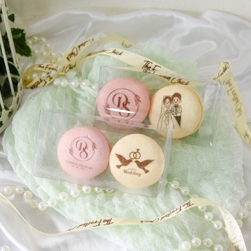 Personalised Wedding Macaron Favours