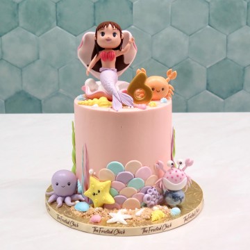 Underwater Friends Mermaid Cake