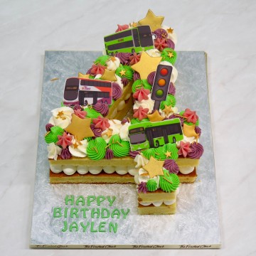 SG SBS Bus Number Cake