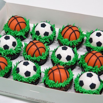 Sports Balls Cupcakes
