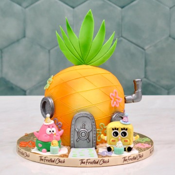 SpongeBob Inspired Pineapple House Cake