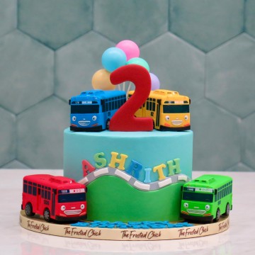 Tayo Bus And Friends Cake