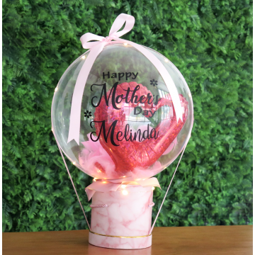 Mother's Day LED Pink Balloon Box