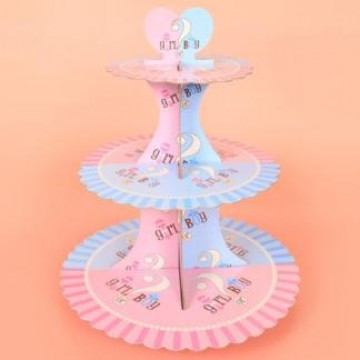 Gender Reveal Cupcake Stand