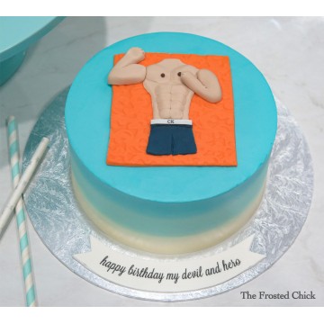 Muscle Man & Abs Cake
