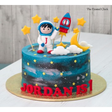 Space Explorer Galaxy Cake