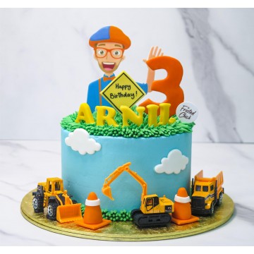 Blippi Construction Cake