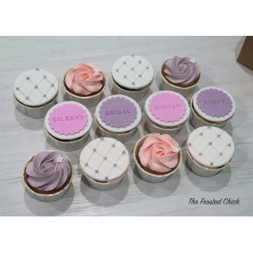 Quilt + Rosette Cupcakes