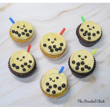 Bubble Tea Cupcakes