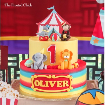 Animal Carnival Cake