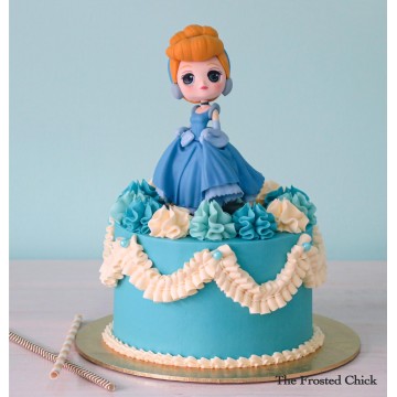 Cinderella Inspired Princess Series Cake (Expedited)