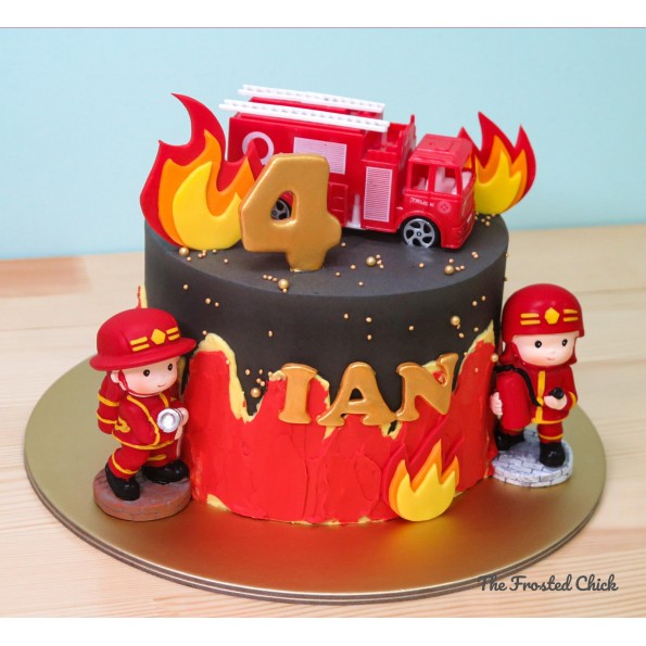 Fire Fighter Birthday Cake