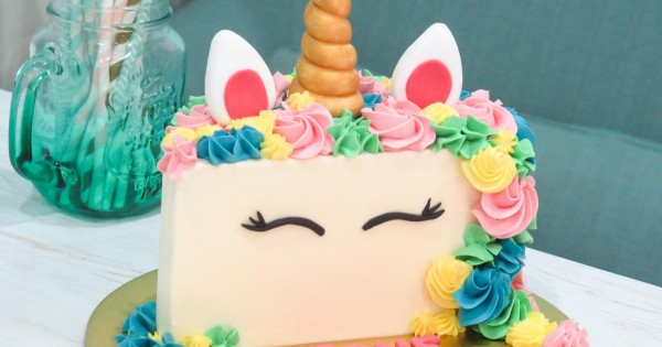 Unicorn Half Birthday Cake