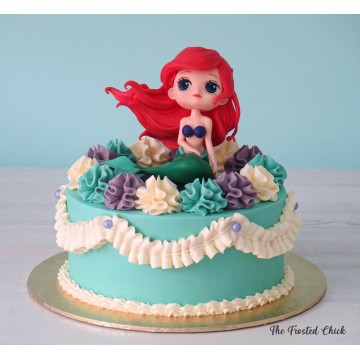 Little Mermaid Ariel Inspired Princess Series Cake (Expedited)
