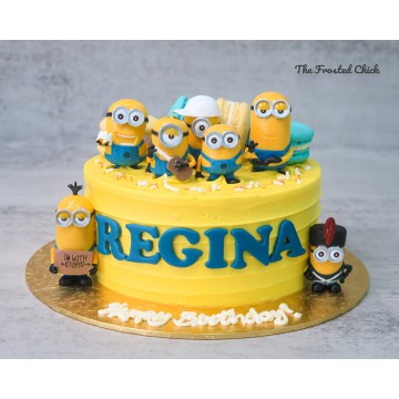 Despicable Me Minion Inspired Cake (Expedited)