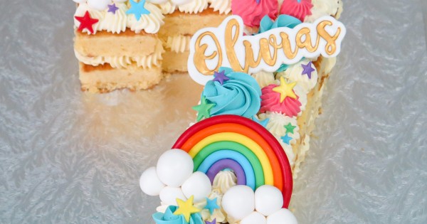 25 Baby Girl First Birthday Cake Ideas : Butterfly, Rainbow and Unicorn Cake