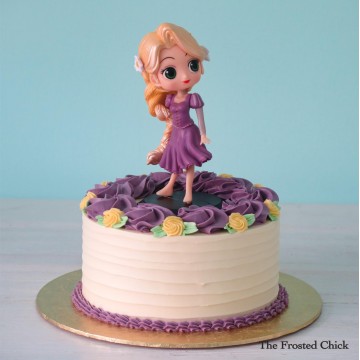Rapunzel Inspired Princess Series Cake