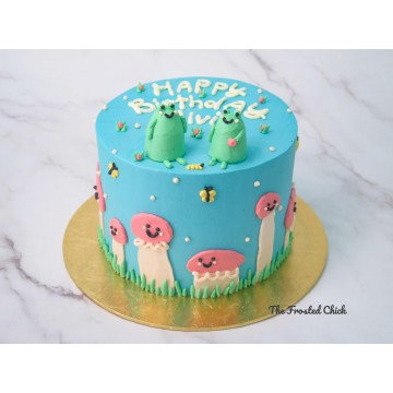 Whimsical Frog Cake