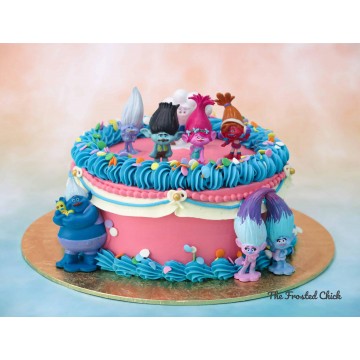 Trolls Inspired Celebration Cake