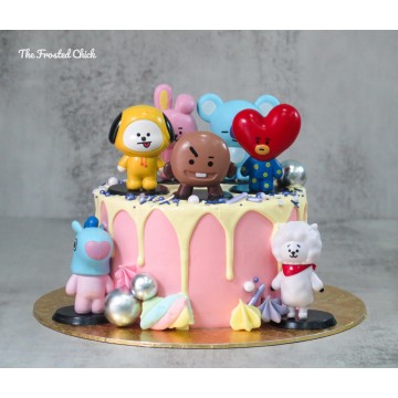 BT21 Drip Cake