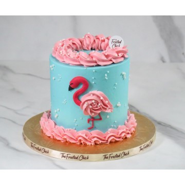 Pastel Flamingo Cake