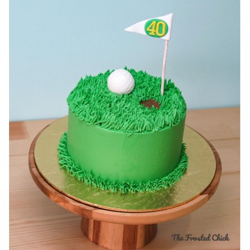Hole-in-One Golf Cake