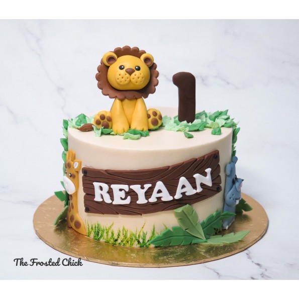 6pcs/Pack Jungle Cake Toppers Set Child Birthday Cake Decoration Safari  Animals Giraffe Lion Soft Clay Turtle Leaf Supplies - AliExpress