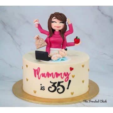 Multitasking Mom Cake