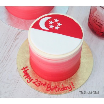Singapore Flag Cake