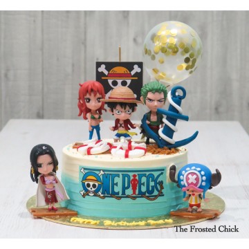 One Piece Anime Inspired Beach Cake