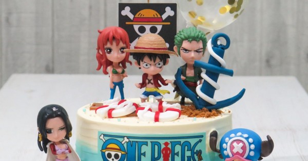 Black Pirate Onepieces Cake Topper Onepieces Birthday Decorations For  Boys Girls Kids Cartoon Theme Anime Pirate Luffy Happy Birthday Party  Supplies  Amazonin Toys  Games