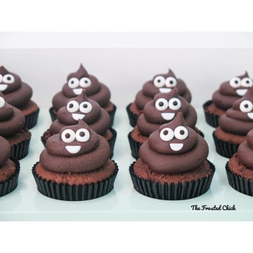 Poop Emoji Cupcakes