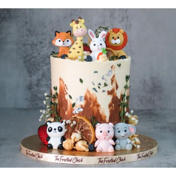 Rustic Animals Cake (Expedited)