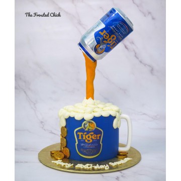 Tiger Beer Mug Cake (Expedited)