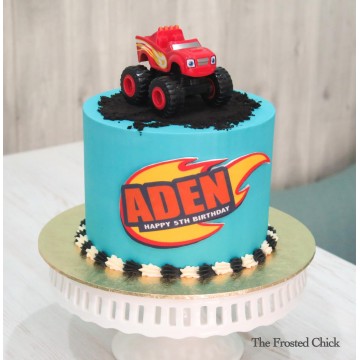 Monster-Truck Blaze Cake