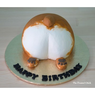 Corgi Butt Cake