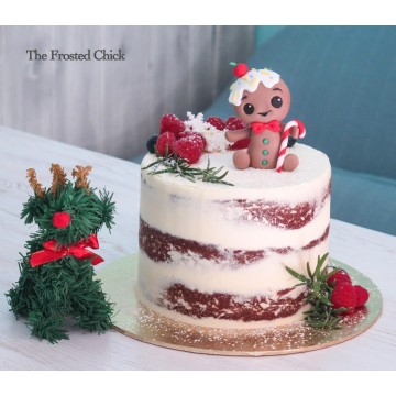 Merry Gingerbread Man Cake