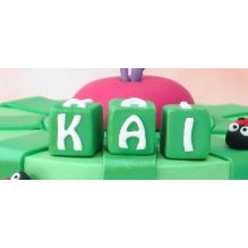 (Add On) Fondant Cube Letter (per piece)