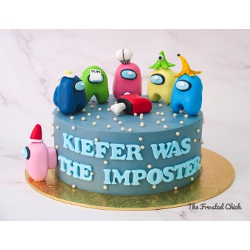 Among Us Impostor Cake