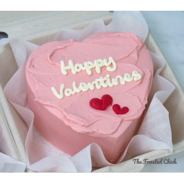 Pink Heart Bento Cake